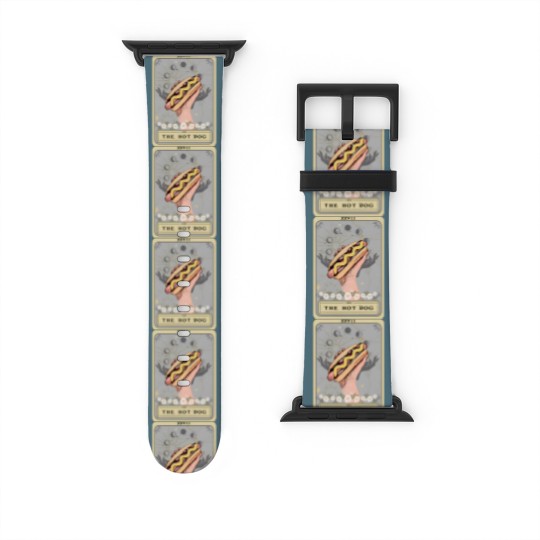 Discover Hot Dog Tarot Card Watch Bands For Apple Watch, Hot Dog Watch Bands For Apple Watch, Funny Hot Dog Watch Bands For Apple Watch Hot Dog Lover Watch Bands For Apple Watch Game day Watch Bands For Apple Watch Food Watch Bands For Apple Watch Hotdog Watch Bands For Apple Watch