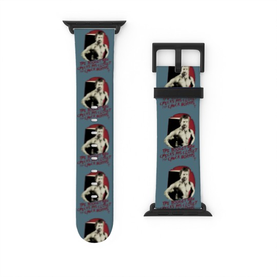 Discover Vintage Chuck Norris The Boogeyman Movie Actors Black Watch Bands For Apple Watch