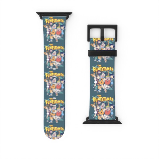 Discover the flintstones the rubbles happy families vintage shot Watch Bands For Apple Watch