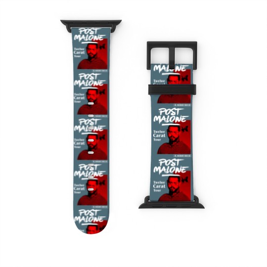 Discover Post Malone Vintage Graphic Watch Bands For Apple Watch, Post Malone Watch Bands For Apple Watch, Post Malone Merch, Post Malone Graphic Watch Bands For Apple Watch