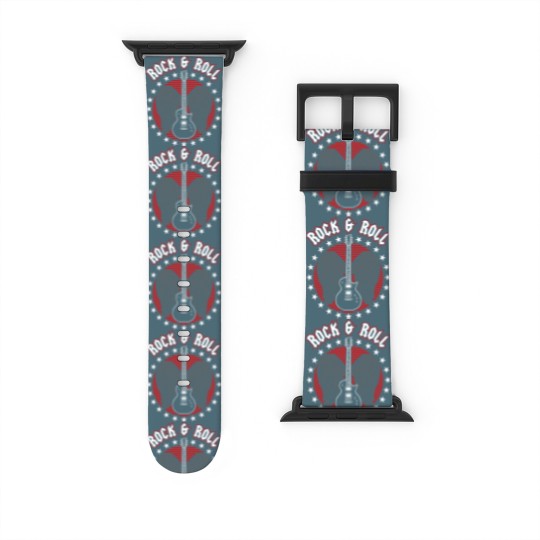 Discover Rock and Roll Rock 'n Roll Music Concert Watch Bands For Apple Watch