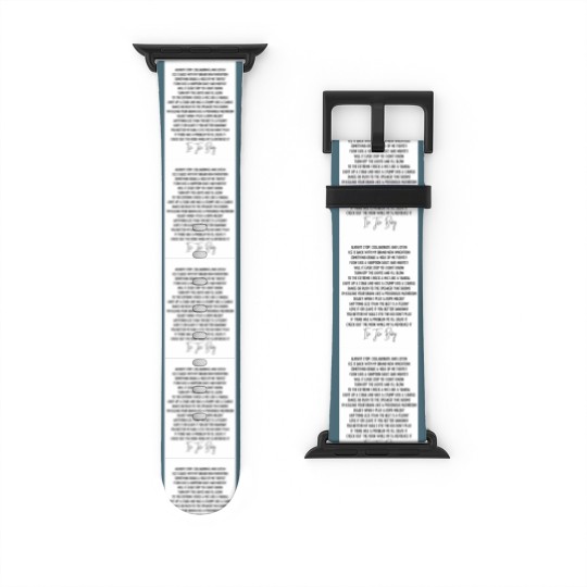 Discover Ice ice baby Vanilla Ice Hip Hop lyric mucis Watch Bands For Apple Watch