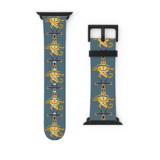 Discover Ancient Egypt God Eye of Horus Ankh Egyptian Symbol Watch Bands For Apple Watch