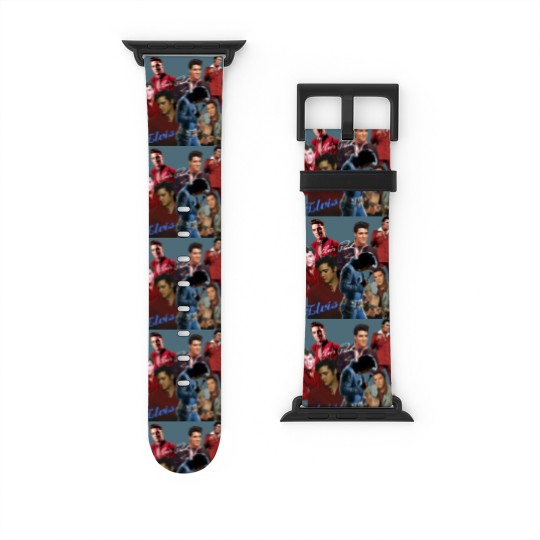 Discover Inspired Elvis Presley Graphic Signature T- Watch Bands For Apple Watch Gift For Fan