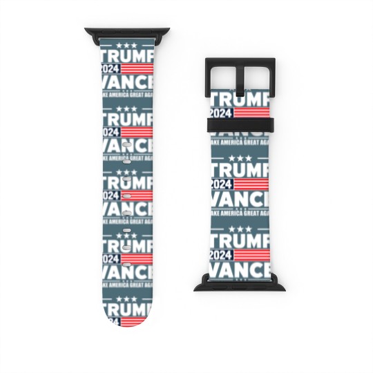 Discover Trump Vance 2024 Merchandise - Trump Vance - Watch Bands For Apple Watch