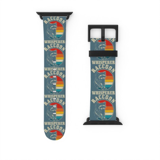 Discover Cats Raccoon Whisperer Vintage Retro Racoon Street Cat Watch Bands For Apple Watch