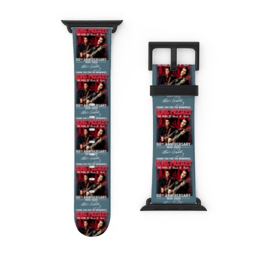 Discover Elvis Presley Watch Bands For Apple Watch, Elvis 90th Anniversary Watch Bands For Apple Watch, The King Of Rock Watch Bands For Apple Watch