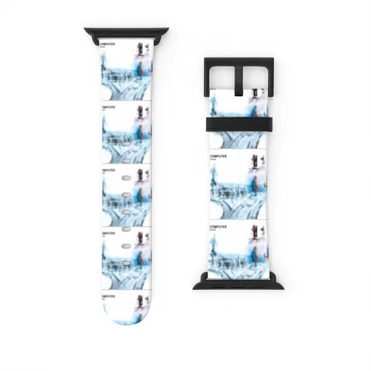 Discover Radiohead Ok Computer Band Watch Bands For Apple Watch, Music Lovers Watch Bands For Apple Watch