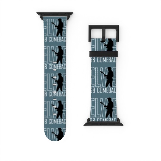 Discover Elvis Presley  68 Comeback Red Sign Watch Bands For Apple Watch