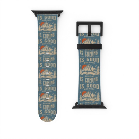 Discover Friday is Good Cause Sunday is Coming Watch Bands For Apple Watch, Christian Watch Bands For Apple Watch