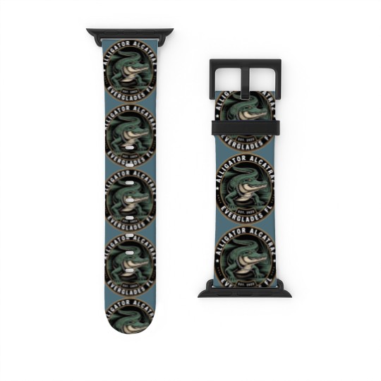 Discover Alligator Alcatraz Watch Bands For Apple Watch, Everglades Florida Parody Watch Bands For Apple Watch