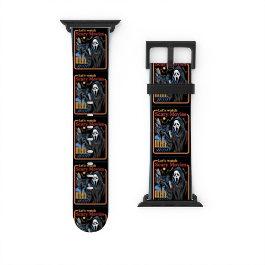 Discover Ghostface Custom Graphic Unisex Watch Bands For Apple Watch