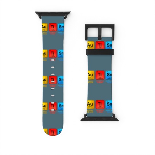 Discover Autism Awareness Women Men Kids Elements Periodic Table ASD Watch Bands For Apple Watch