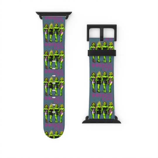 Discover Shreks And The City Watch Bands For Apple Watch, Shrek Funny Watch Bands For Apple Watch, Shrek Face Meme Watch Bands For Apple Watch