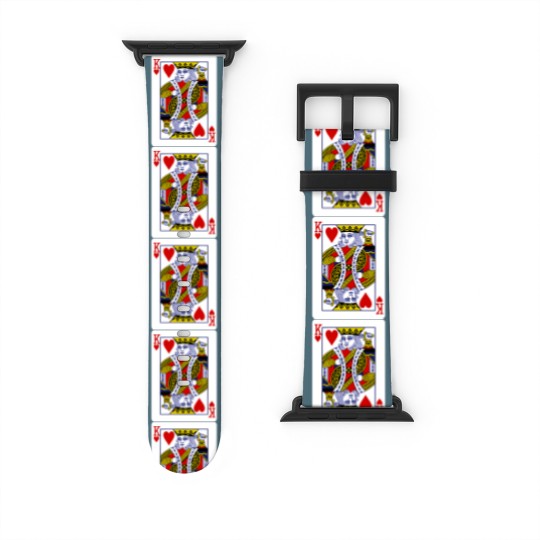 Discover King of Hearts Playing Card Watch Bands For Apple Watch
