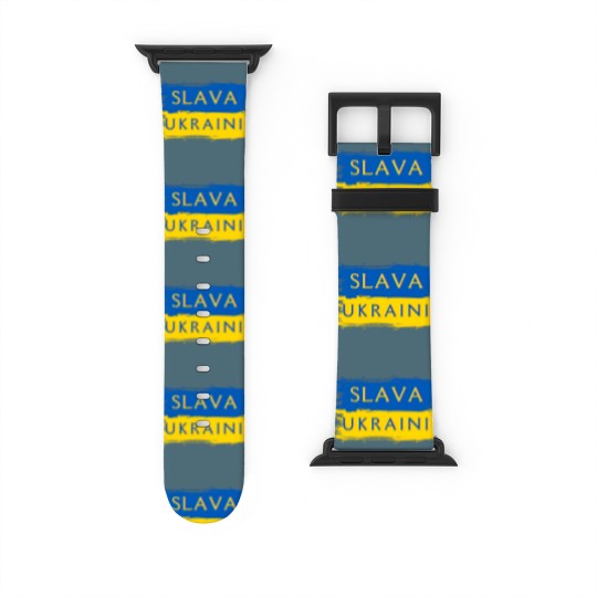 Discover Slava Ukraini Ukraine Flag Watch Bands For Apple Watch
