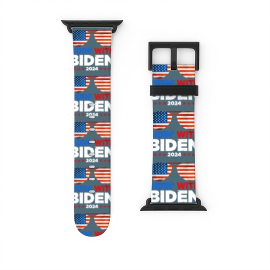 Discover Ridin' With Biden Joe Biden 2024 Election For Pres Watch Bands For Apple Watch