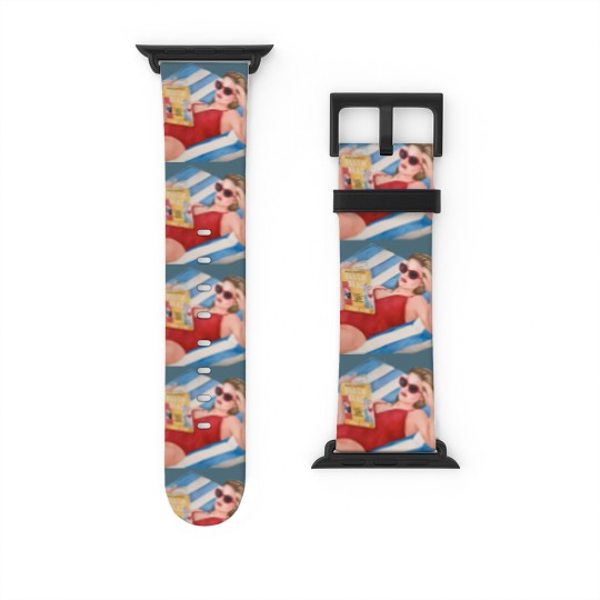 Discover Beach Read by Emily Henry book Watch Bands For Apple Watch | Super soft cotton bookish Watch Bands For Apple Watch