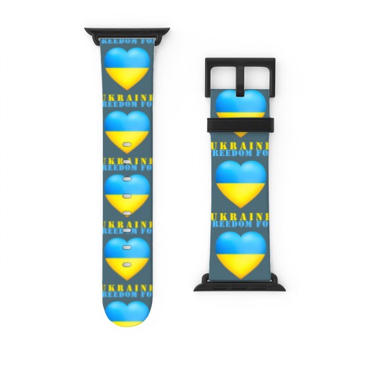 Discover Freedom For Ukraine Support  - Ukraine Flag Watch Bands For Apple Watch