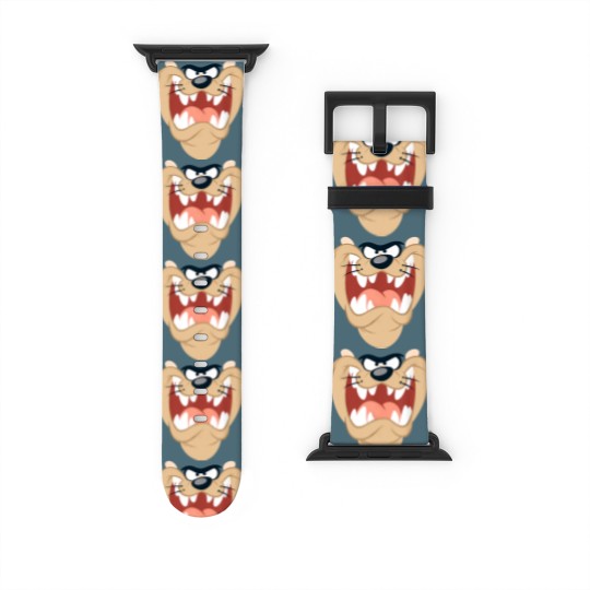 Discover Looney Tunes Taz Face Watch Bands For Apple Watch, Tasmanian Devil Face Watch Bands For Apple Watch