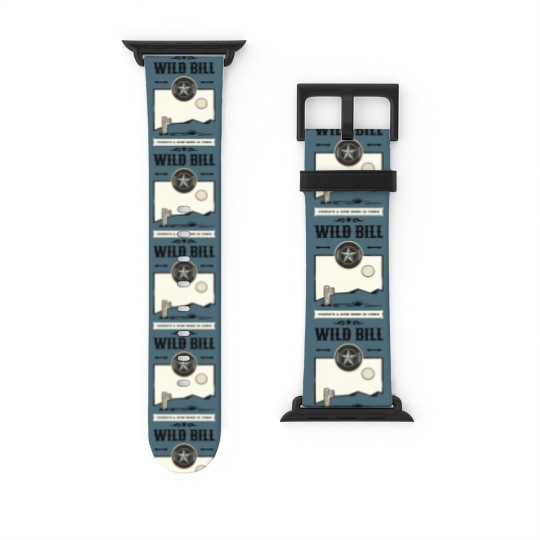 Discover Vintage Wild West Bill Poster Watch Bands For Apple Watch