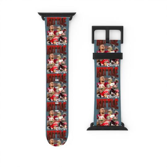 Discover Limited George Kittle Watch Bands For Apple Watch professional American Football Player