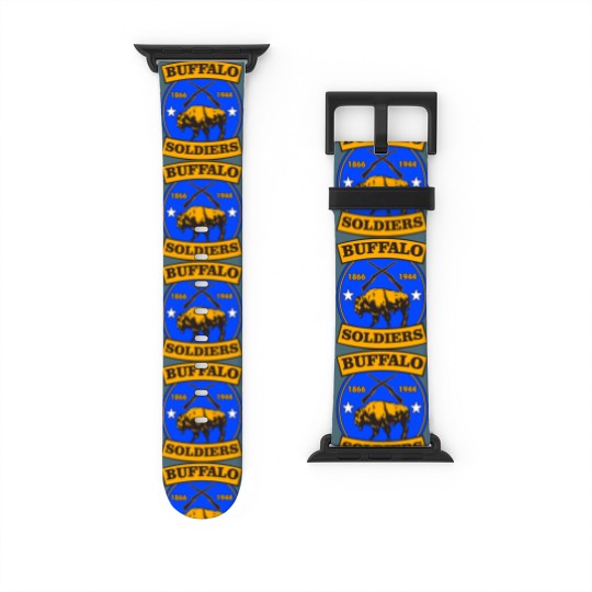 Discover Buffalo Soldiers T-ShirtBUFFALO SOLDIERS REGIMENT LOGO T-Shirt_by theanomalius_merch_ Watch Bands For Apple Watch