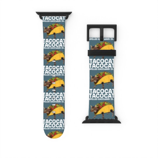 Discover Funny Taco Cat Vintage Watch Bands For Apple Watch