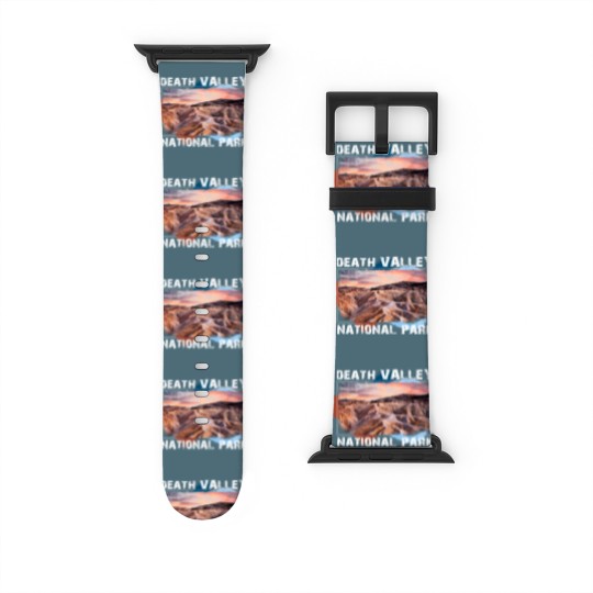 Discover Death Valley National Park Watch Bands For Apple Watch with Sunset Scene