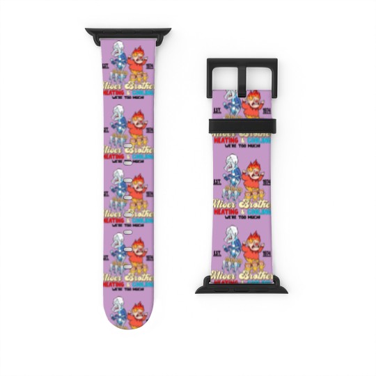 Discover Vintage Heat and Snow Misers 2023 Ugly Christmas Watch Bands For Apple Watch