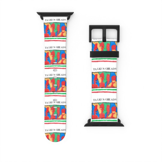 Discover Talking Heads Vintage Distressed - Talking Heads - Watch Bands For Apple Watch