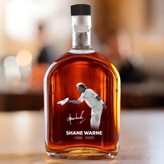 Discover RIP Shane Warne Signature Whiskey Bottles, Memories Shane Warne  1969-2022 Whiskey Bottles