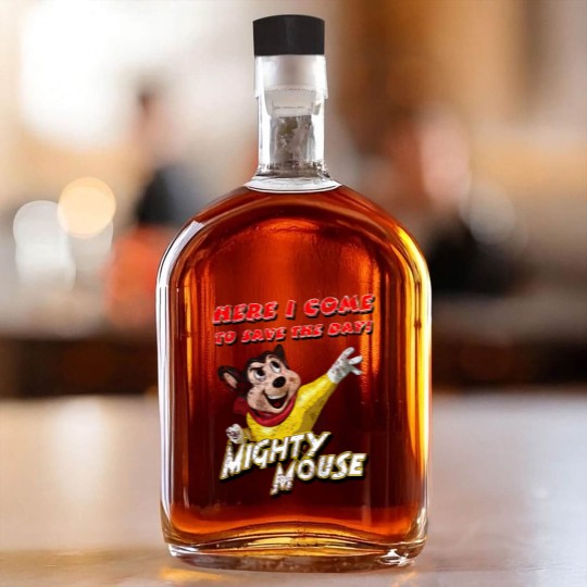 Discover Mighty Mouse, distressed - Mighty Mouse - Whiskey Bottles