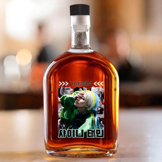 Discover Taemin Unisex Whiskey Bottles, Taemin Graphic Whiskey Bottles