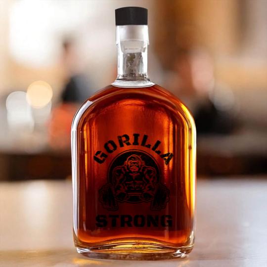 Discover GORILLA STRONG Gym Whiskey Bottles, Workout Whiskey Bottles, Gorilla Whiskey Bottles