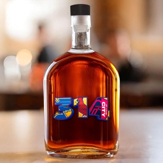 Discover Area Code St. Louis STL 314 Whiskey Bottles
