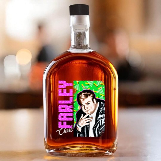 Discover Chris Farley Nostalgia Graphic Whiskey Bottles