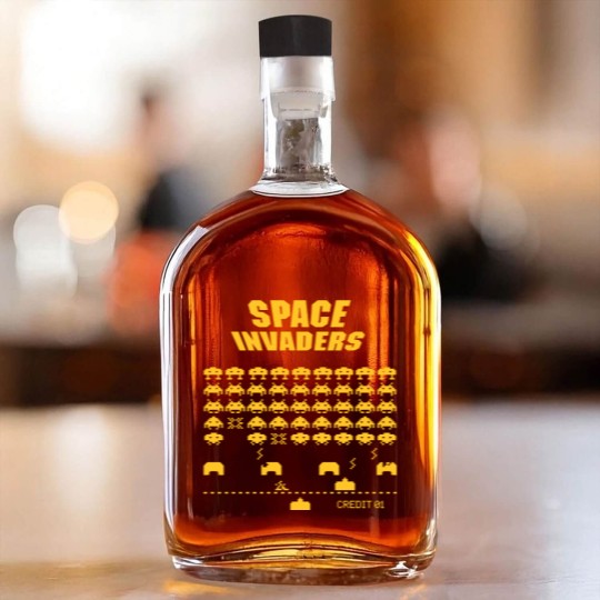 Discover Space Invaders Whiskey Bottles