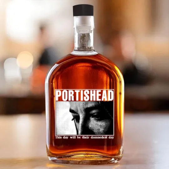 Discover Vintage Portishead 1997 Tour Whiskey Bottles - Portishead Whiskey Bottles