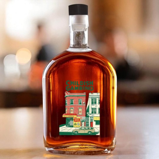 Discover Childish Gambino This is America Hip-Hop Funk Unisex Whiskey Bottles