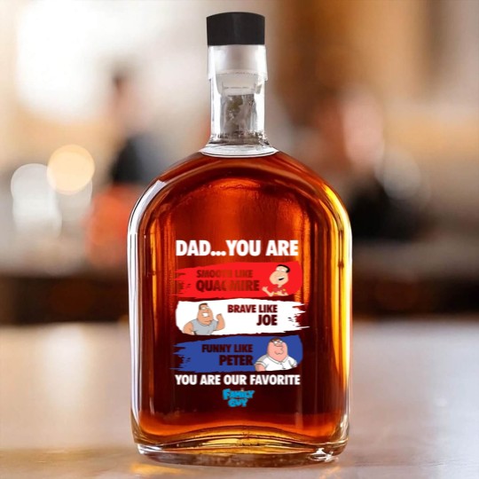 Discover Family Guy Whiskey Bottles, Smooth Like Quagmire Whiskey Bottles, Brave Like Joe Whiskey Bottles