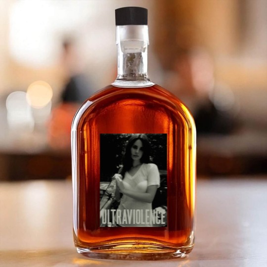 Discover Lana Del Rey Ultraviolence Whiskey Bottles, Vintage Fan