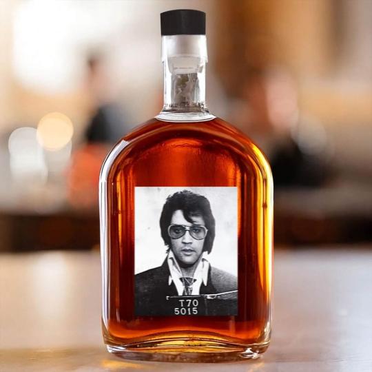 Discover Elvis Presley mugshot - Elvis Presley - Whiskey Bottles