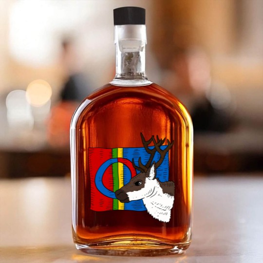 Discover sami flag and reindeer. Sámi people. Whiskey Bottles