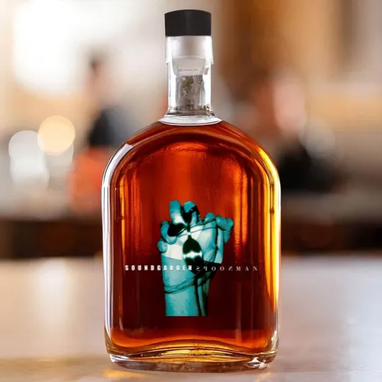Discover Spoonman Soundgarden Chris Cornell Rock Single Band Black Whiskey Bottles
