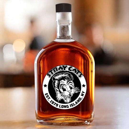 Discover Stray Cats Unisex Whiskey Bottles: Est 1979