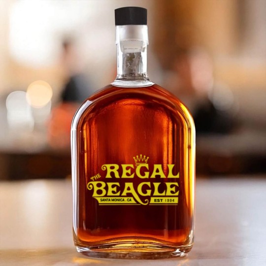 Discover The Regal Beagle Funny Beagle funny gift Whiskey Bottles