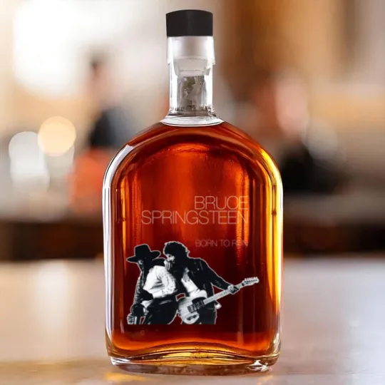 Discover Bruce Springsteen Born To Run Black Whiskey Bottles