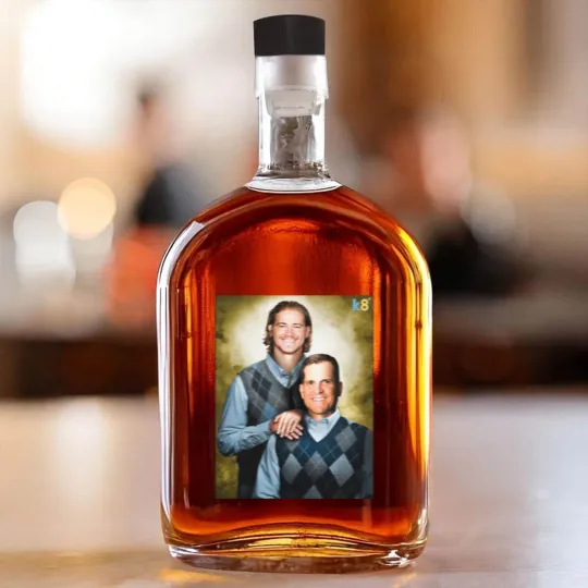 Discover Streetwear - Football Justin Herbert and Jim Harbaugh Whiskey Bottles