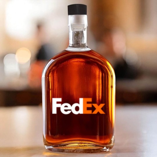 Discover FedEx Whiskey Bottles Navy Blue Size Medium Unisex